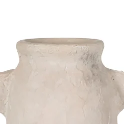 Banak Wados Vase en céramique blanc