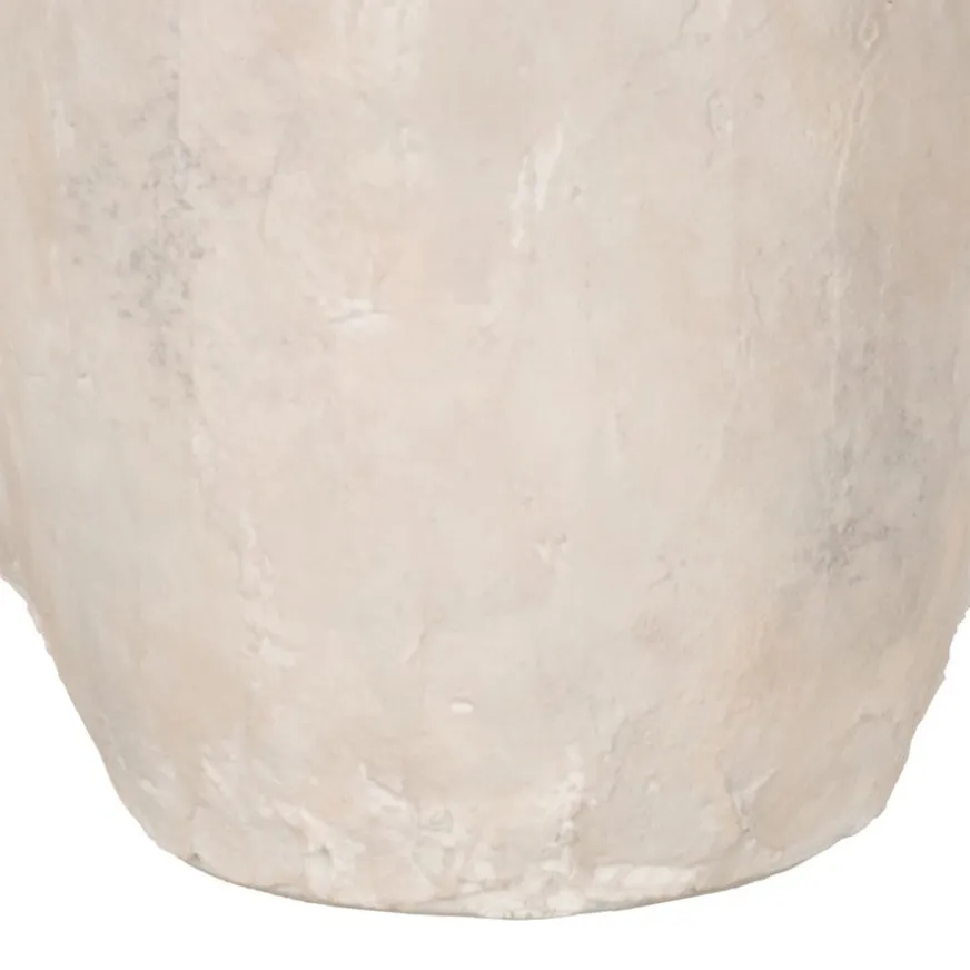 Banak Wados Vase en céramique blanc