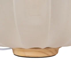 Banak Zalka Lampe de table en métal et tissu